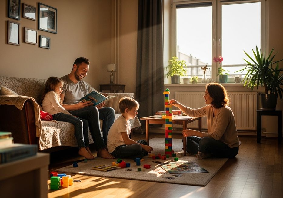 family in an apartment