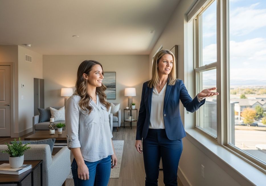 touring an apartment