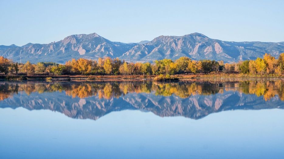 lake in front of mountains