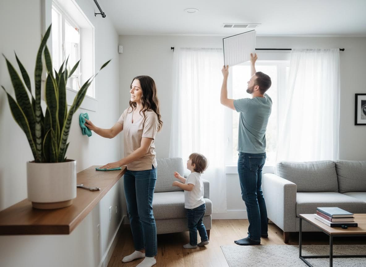 Family Cleaning Home