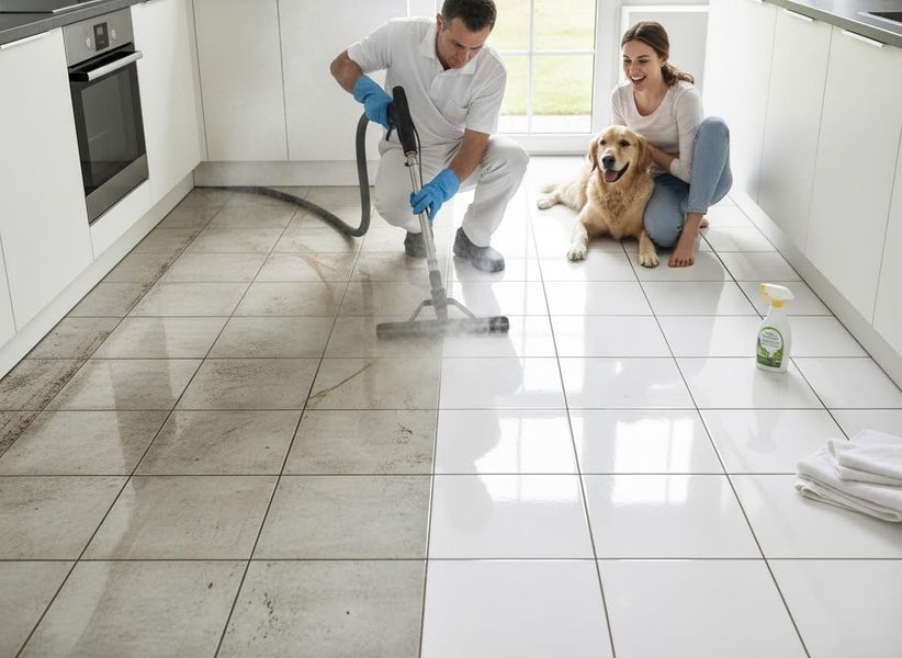 Professional Kitchen Floor Steam Cleaning