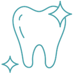 a sparkling tooth icon