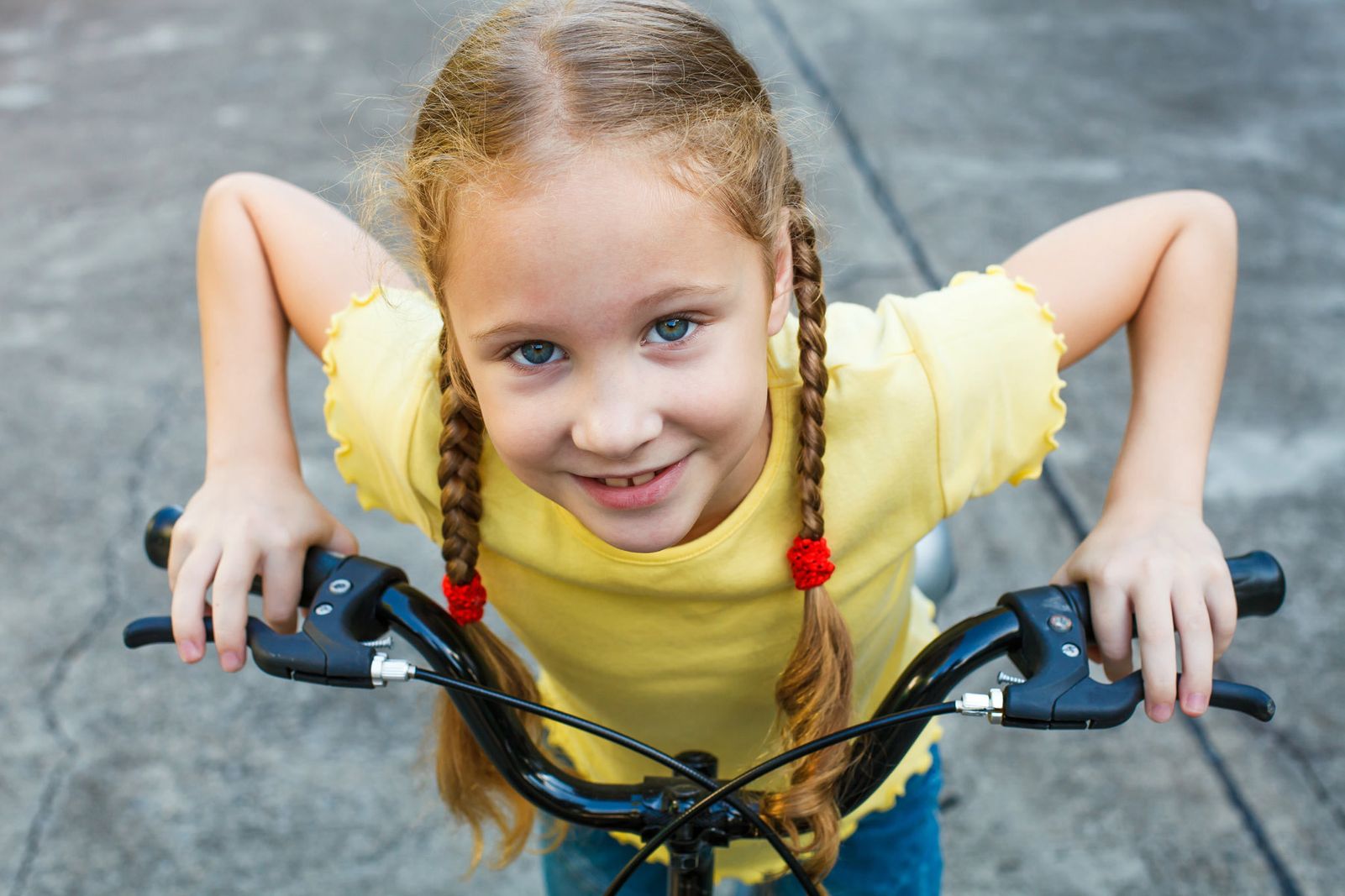 Image of a girl on a bike