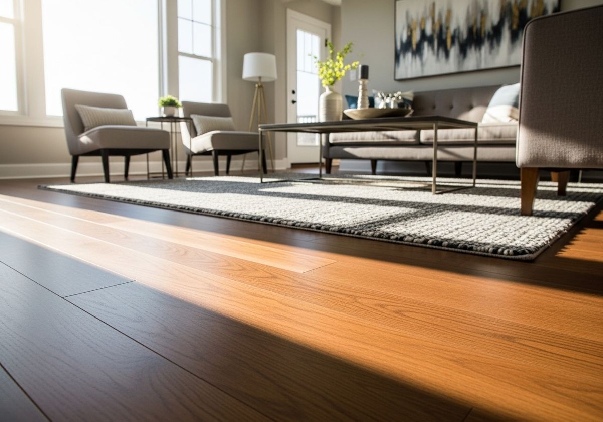 Living Room Interior with Wood Flooring