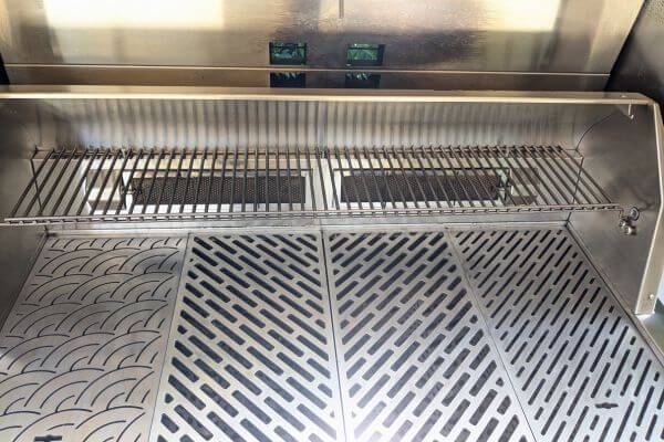 a luxury BBQ grill that has been professionally cleaned