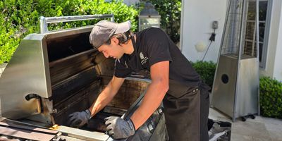 professional repairing grill