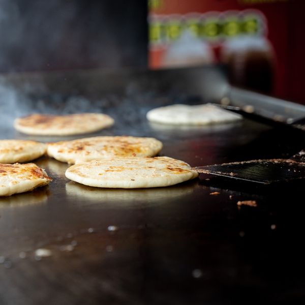 cooking on flat top grill