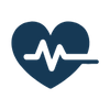 heart with heartbeat icon