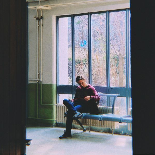 Person in a waiting room