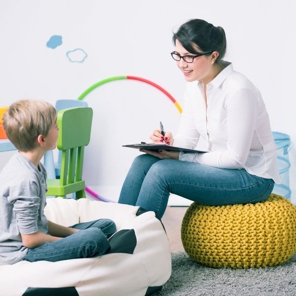 ABA therapy session.