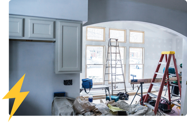 construction in a home