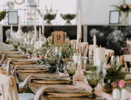 wedding table set