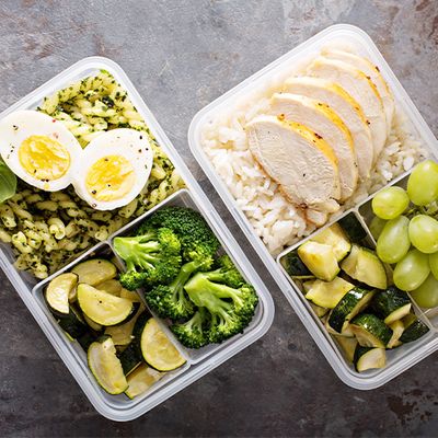 meal prepped healthy foods