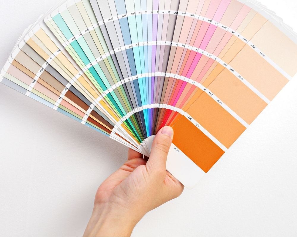 colorful paint swatches