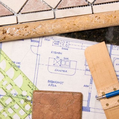 remodeling plans and tiles