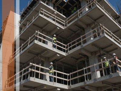 Scaffolding of construction project