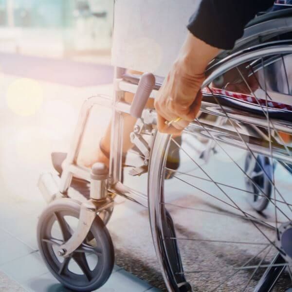 person in wheel chair