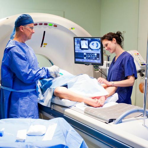 Patient getting and MRI Patient getting and MRI