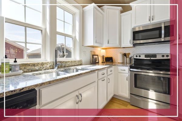 modern kitchen with oven