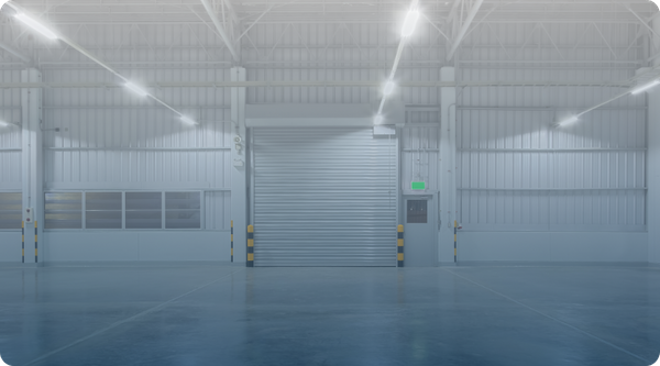 garage door for a commercial building