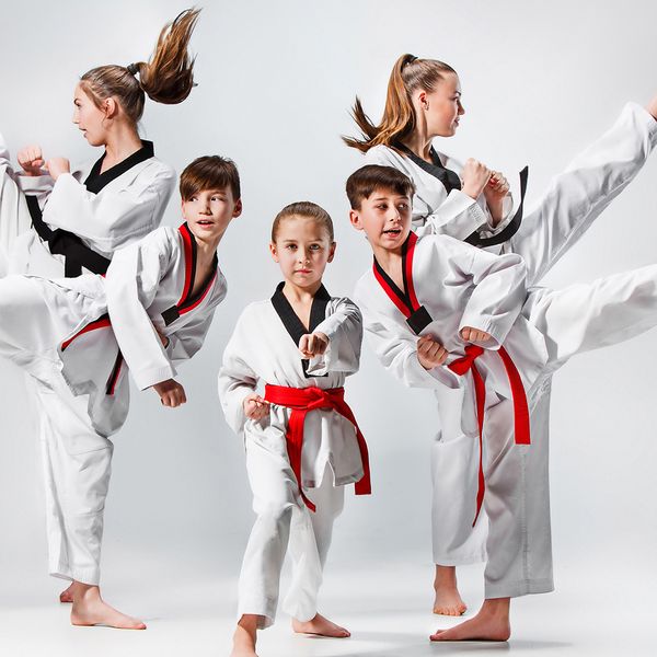 Image of young kids practicing martial arts