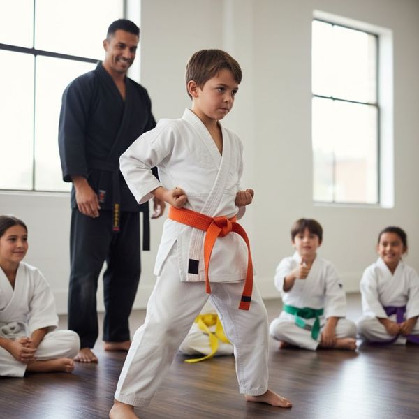 happy kids at martial arts studio