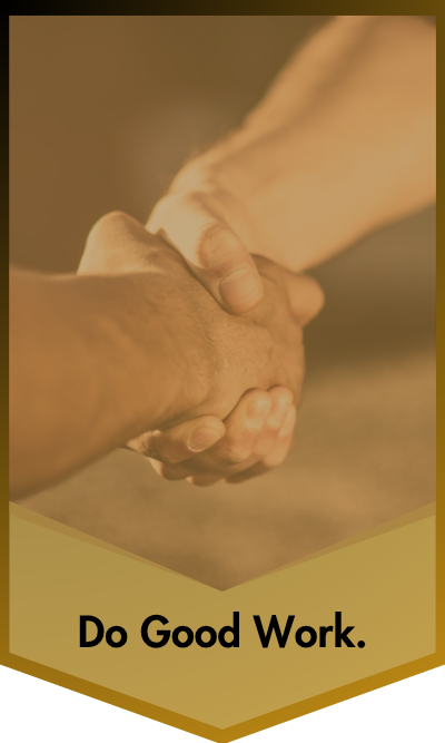 Do good work. Do good work.
