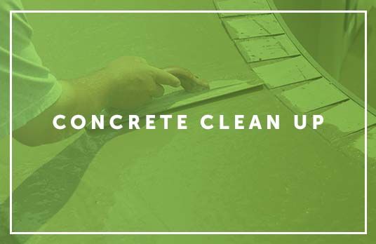 Concrete clean up