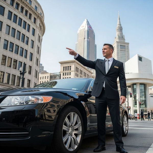 chauffeur outside of vehicle chauffeur outside of vehicle