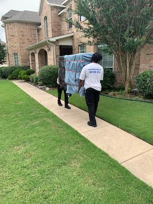 Men moving furniture