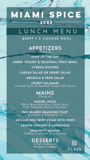 Playa Spice Lunch Menu.JPG