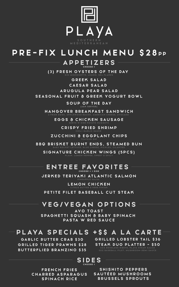 Playa PreFixe Lunch Menu.JPG