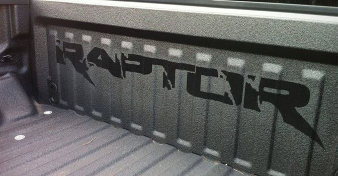 linex lining with the word Raptor on it