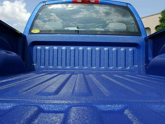 blue linex truck bed lining