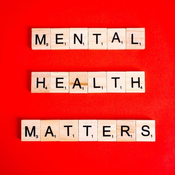 sign that says mental health matters