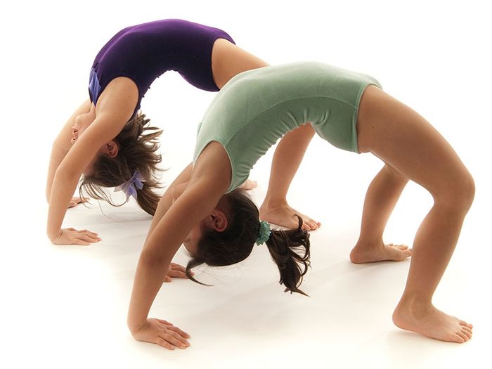 girls doing back bend