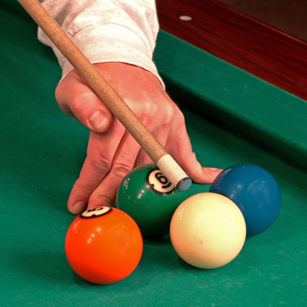 person playing pool