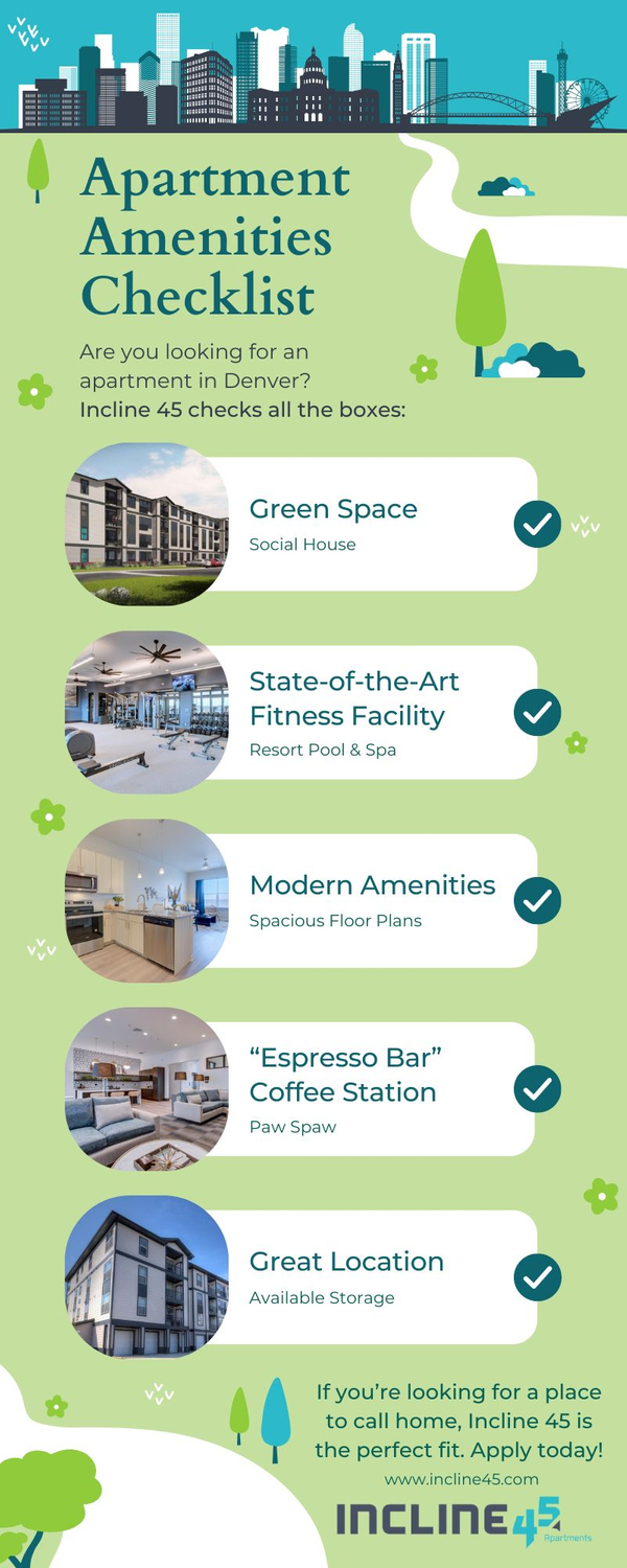 Apartment Amenities Checklist Infographic