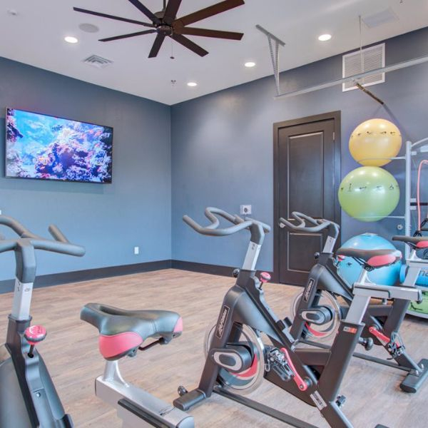cycle bikes in fitness room