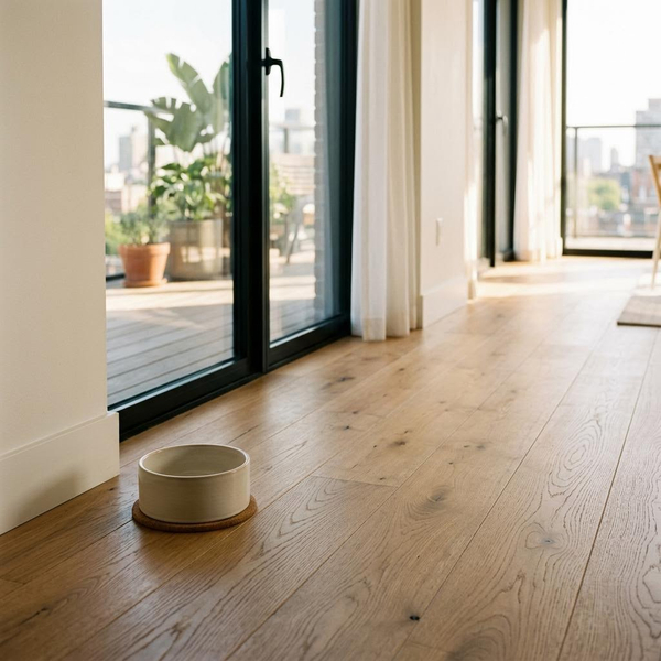 ceramic pet bowl sits neatly on the floor ceramic pet bowl sits neatly on the floor