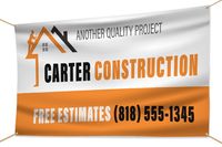 Carter Construction vinyl banner