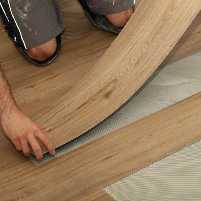 Fitting wood vinyl planks