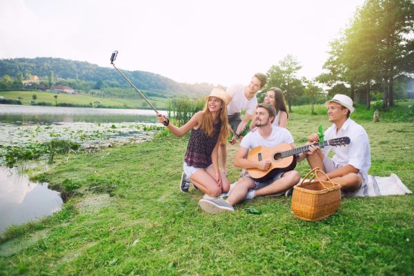 group of people outside 