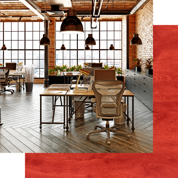 Beautiful floors in commercial office