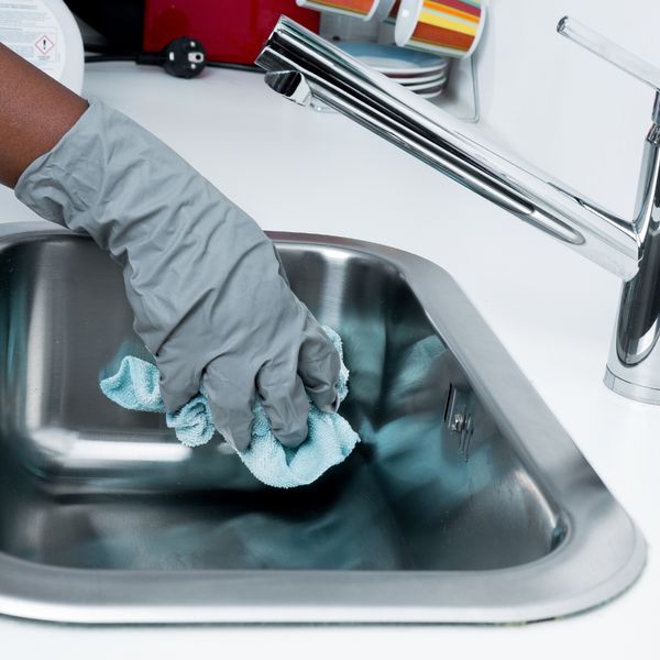 image of cleaning a sink