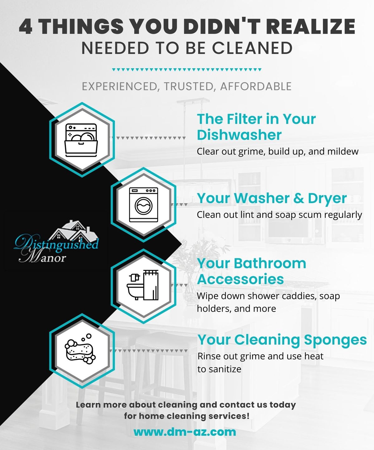 4 Things You Didn't Realize Needed to Be Cleaned Infographic