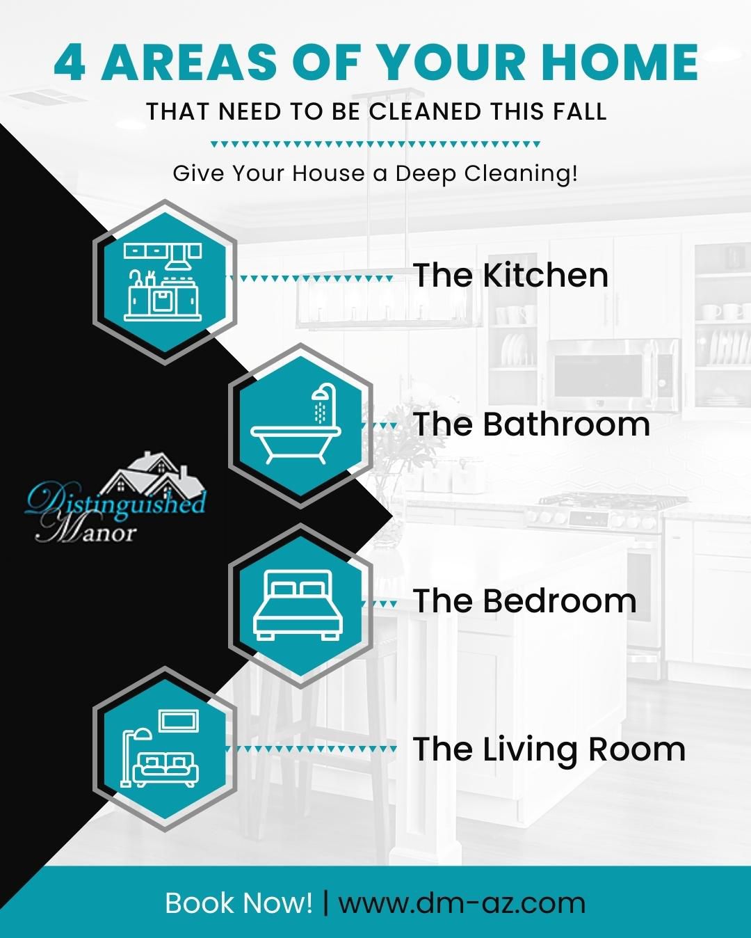 Areas in your home hat need to be cleaned - infographic