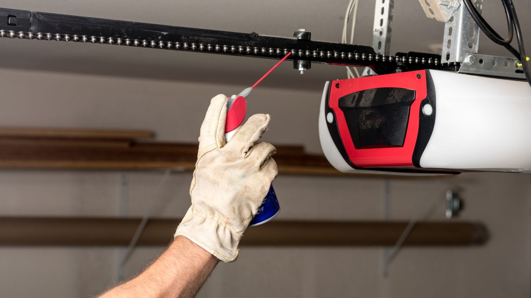 Repairing garage door 