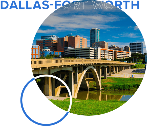 Dallas Fort Worth and bridge