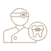 a tan icon of an orthodontist